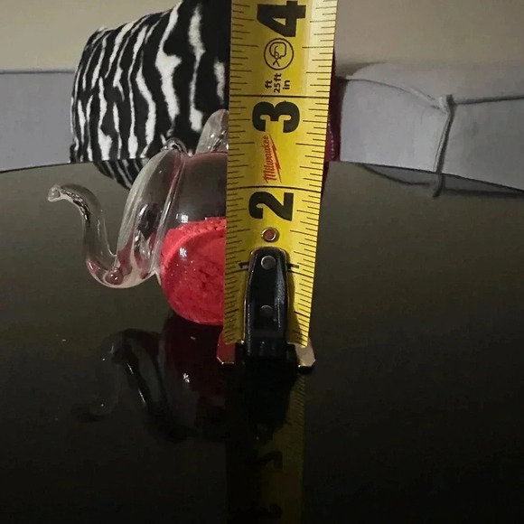 Set of 2 Chech glass figurines happy good luck elephants red. - Picture 8 of 12